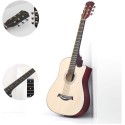 38 inch Acoustic Box Guitar with Bag, Pick, Alen key 2 year Warranty Dual adjustable truss rod - Black, Blue, Natural wood, Brown, Red, White, Sunburst