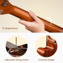 38 inch Acoustic Box Guitar with Bag, Pick, Alen key 2 year Warranty Dual adjustable truss rod - Black, Blue, Natural wood, Brown, Red, White, Sunburst