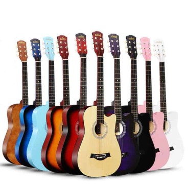 38 inch Acoustic Box Guitar with Bag, Pick, Alen key 2 year Warranty Dual adjustable truss rod - Black, Blue, Natural wood, Brown, Red, White, Sunburst 38 inch Acoustic Box Guitar with Bag, Pick, Alen key 2 year Warranty Dual adjustable truss rod - Black, Blue, Natural wood, Brown, Red, White, Sunburst