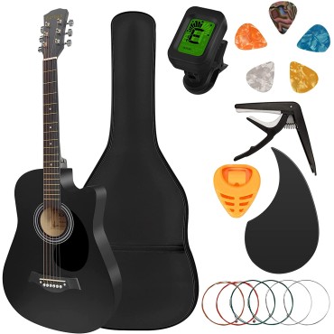 Acoustic Box Guitar combo pack 5 Pcs Guitar Picks, pick Holder, Pick Guard, Guitar Tuner, Guitar Bag, Guitar String set, Capo Acoustic Box Guitar combo pack 5 Pcs Guitar Picks, pick Holder, Pick Guard, Guitar Tuner, Guitar Bag, Guitar String set, Capo