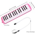 Gravier 32 keys Hard case Melodica made in Indonesia 1 Year warranty මෙලෝඩිකා හාඩ් කේස් කවරය සමඟ සංගීත භාණ්ඩ Mouthpiece Air Piano Soprano Keyboard Melodica මෘදු දිගු ටියුබ් 2ක්, Short Mouthpieces සහ පෙට්ටි වර්ගයේ රැගෙන යන බෑගය ළමුන් , නිල් සහ කළු