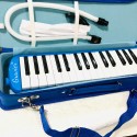 Gravier 32 keys Hard case Melodica made in Indonesia 1 Year warranty මෙලෝඩිකා හාඩ් කේස් කවරය සමඟ සංගීත භාණ්ඩ Mouthpiece Air Piano Soprano Keyboard Melodica මෘදු දිගු ටියුබ් 2ක්, Short Mouthpieces සහ පෙට්ටි වර්ගයේ රැගෙන යන බෑගය ළමුන් , නිල් සහ කළු