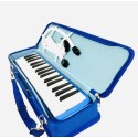 Gravier 32 keys Hard case Melodica made in Indonesia 1 Year warranty මෙලෝඩිකා හාඩ් කේස් කවරය සමඟ සංගීත භාණ්ඩ Mouthpiece Air Piano Soprano Keyboard Melodica මෘදු දිගු ටියුබ් 2ක්, Short Mouthpieces සහ පෙට්ටි වර්ගයේ රැගෙන යන බෑගය ළමුන් , නිල් සහ කළු
