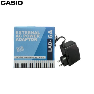 Casio LAD 6 Electronic Power Adapter (9.5 V) for Casi o Keyboard cable power jack wire