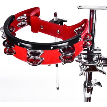 Mountable Tambourine With Mounting Eye Base Hi-Hat Tambourine Drum Kits Accessories Mountable Tambourine With Mounting Eye Base Hi-Hat Tambourine Drum Kits Accessories