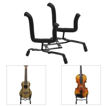 Violin/ Ukulele Stand Hei mei Foldable Stand Portable Rack Holder Violin/ Ukulele Stand Hei mei Foldable Stand Portable Rack Holder