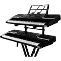 Universal Second Tier Stand for Electronic Piano Keyboard Stand Rack Holder Adjustable Height and Width Music Instrument Accessories Keyboard stand double keyboard stand dual stand