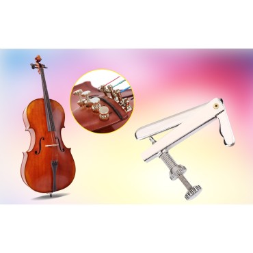 1 pc Cello String Adjusters, Metal Fine Tuners Cello Replacement Parts for 3/4 4/4 Cello 1 pc Cello String Adjusters, Metal Fine Tuners Cello Replacement Parts for 3/4 4/4 Cello