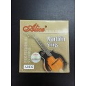 Alice Mandolin Strings full set 0.010/0.034 inch Plated Steel 85/15 Bronze wound Alice Alice AM05 Mandolin separate Strings Loose, Loop End, E-A-D-G x2, 0.011/0.015/ 0.026/ 0.040inch