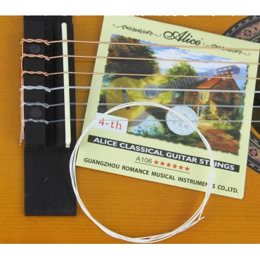 1 pc Alice Separate Single Classical Nylon guitar Strings E1st B2nd G3rd D4th A5th E6th A106 Clear Nylon First E 1-st Classical Guitar Strings (.0285 inch/0.72mm) 1 pc Alice Separate Single Classical Nylon guitar Strings E1st B2nd G3rd D4th A5th E6th A106 Clear Nylon First E 1-st Classical Guitar Strings (.0285 inch/0.72mm)