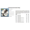 Alice A2012 12-String Acoustic Guitar Strings set, Stainless Steel Plain String, Copper Alloy Winding, (Phorphos Bronze Color) Anti-Rust Coating 12 String guitar string set alice acoustic