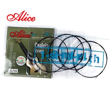 Alice AU02 Ukulele Strings Separate 1st, 2nd, 3rd, 4th Black Nylon uke string Alice AU02 Ukulele Strings Separate 1st, 2nd, 3rd, 4th Black Nylon uke string