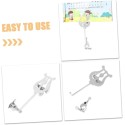 Piccolo Card Holder Chrome Music Stand Music Stand Piccolo Flip Folder Piccolo Reloclip Adjustable Lira Musical Instrument Reading Folder Clamshell Piccolo Accessories Iron Notation Clip Holder
