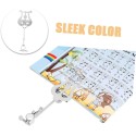 Piccolo Card Holder Chrome Music Stand Music Stand Piccolo Flip Folder Piccolo Reloclip Adjustable Lira Musical Instrument Reading Folder Clamshell Piccolo Accessories Iron Notation Clip Holder