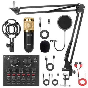 8Pcs set V8 Sound Card Professionel Microphone Studio Mic Condensador studio bundle BM-800 8Pcs set V8 Sound Card Professionel Microphone Studio Mic Condensador studio bundle BM-800