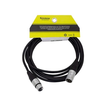 2M, 5M, 10M Soundking BB804 Microphone Cable 5M length XLR to XLR Dual Conductor Professional grade, low noise, high performance 2M, 5M, 10M Soundking BB804 Microphone Cable 5M length XLR to XLR Dual Conductor Professional grade, low noise, high performance