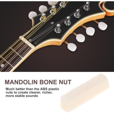 Mandolin String Nut Mandolin Nut Slotted Acoustic Mandolin Bone Nut Mandolin Replacement Parts Playing Accessories Mandolin String Nut Mandolin Nut Slotted Acoustic Mandolin Bone Nut Mandolin Replacement Parts Playing Accessories