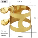 Alto Saxophone Ligature Clarinet Ligature double Screws Gold Alto Saxophone Ligature Fastener Mouthpiece Accessories