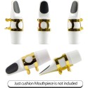 8 Pcs Saxophone Clarinet Mouthpiece Pads 0.8 mm Alto Saxophone Mouthpiece Pads Sticky Mouthpiece Patches For Saxophone And Clarinet alto tenor mouth piece pad set Saxophone Accessories Alto Tenor Sax Mouthpiece Pads Patch Black Teeth Cushions Tooth Guard 