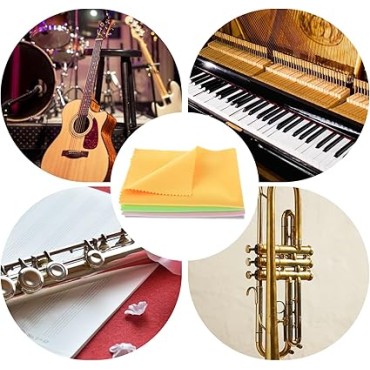 2 pcs Musical instrument Polish Cloths, Ultrafine Plush Polishing Cloths for Musical Instruments Premium Polishing & Cleaning Cloths for Guitar Violin Piano Clarinet Trumpet Sax 2 pcs Musical instrument Polish Cloths, Ultrafine Plush Polishing Cloths for Musical Instruments Premium Polishing & Cleaning Cloths for Guitar Violin Piano Clarinet Trumpet Sax