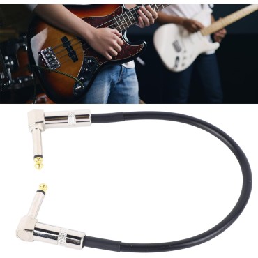 30cm Guitar Patch Cable, Right Angle Guitar Effect Pedal Cable Pedal Patch Cables Short Guitar Cable Pedal Cord Noise Suppression Metal Core 6.35mm 30cm Guitar Patch Cable, Right Angle Guitar Effect Pedal Cable Pedal Patch Cables Short Guitar Cable Pedal Cord Noise Suppression Metal Core 6.35mm