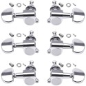 1 pc Guitar String Tuning Pegs Tuner Machine Heads Knobs Tuning Keys for Acoustic or Electric Guitar, Chrome(Type A)