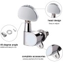 1 pc Guitar String Tuning Pegs Tuner Machine Heads Knobs Tuning Keys for Acoustic or Electric Guitar, Chrome(Type A)