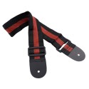 Soft Nylon Guitar Strap Belt with Leather End for Guitar, Ukulele, Mandolin