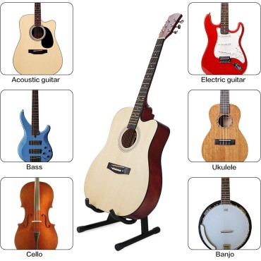 Guitar Stand Folding A-Frame Stand for Acoustic and Electric Guitars Guitar Stand Folding A-Frame Stand for Acoustic and Electric Guitars