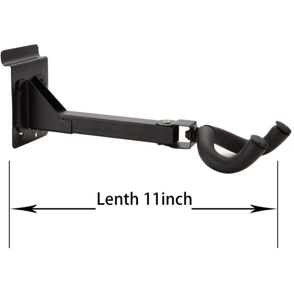 Guitar Long arm Hook Slatwall Guitar Hanger Flexible Support Arm Holder Guitar Bass Accessories Displaying Musical Instruments for Musical Retail Shop,Bedroom,Playroom Rehearsal Space