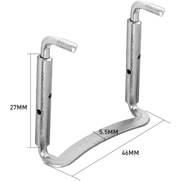 1 PC Chrome Violin Adjuster Clamp Violin Tool For 3/4 4/4 Violin Screw violin replacement parts violin Accessories chin rest clamp