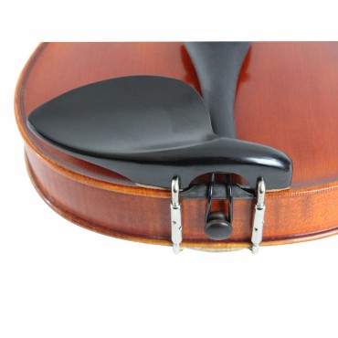 Violin Chinrest 4/4 - Ebony with Standard Bracket Chin Rest Standard Size Violin Chinrest 4/4 - Ebony with Standard Bracket Chin Rest Standard Size
