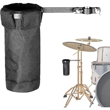Durable Drum Sticks Bag Professional Drumsticks Storage Holder Install In Cymbal stand Drum Stick Holder Drumstick Bag Container with Metal Drum Stand Clamp Drum Stick Bag for Band, Drummer, Drumming Enthusiasts Durable Drum Sticks Bag Professional Drumsticks Storage Holder Install In Cymbal stand Drum Stick Holder Drumstick Bag Container with Metal Drum Stand Clamp Drum Stick Bag for Band, Drummer, Drumming Enthusiasts