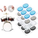 1 pcs Silicone Gel Mute for Drums Sound Control Snare Drum Floor Tom (Transparent Blue Brown Black)  Drum Mute Pad Transparent Silicone