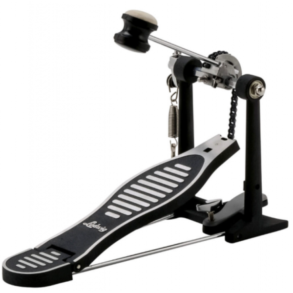 Bass drum Kick pedal, Double Chain Drum Step on Hammer, Single Bass Acoustic Drum Pedal come with Drum Beater Stick drum pedal